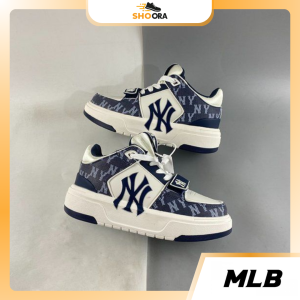 MLB - Giày sneakers unisex cổ thấp Chunky Liner Mid Denim Xanh